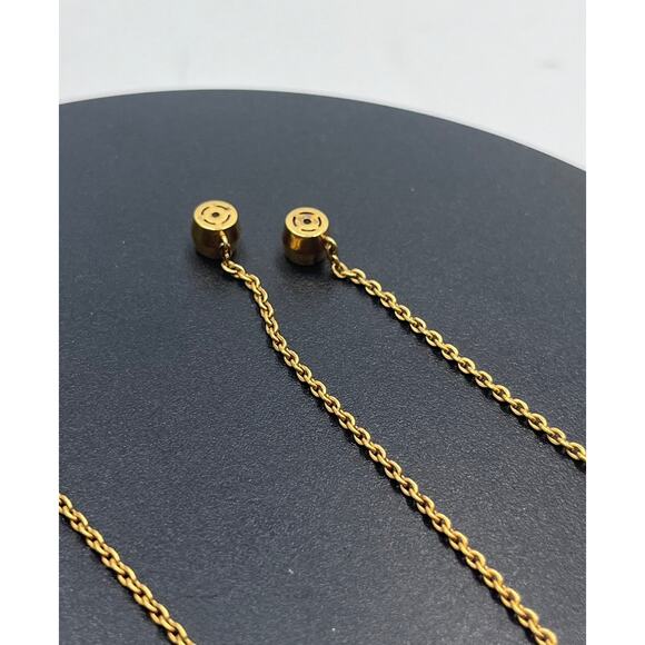 Sterling silver 925 TH Vermeil Pave Top Long Dangle Duster Front Back Earrings - Picture 7 of 12